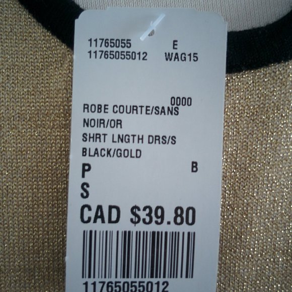 Forever 21 Bodycon Dress in Gold and Black - Picture 6 of 6